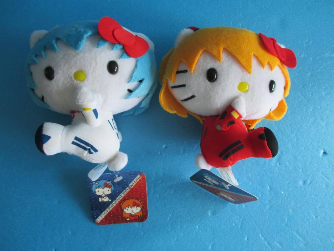 HELLOKITTY◎ハローキティ×エヴァンゲリオン綾波アスカぬいぐるみサンリオ