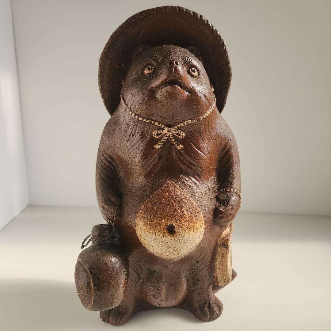 最終価格　美品　格安　お値打ち品　特大サイズ 信楽焼 たぬき 置物