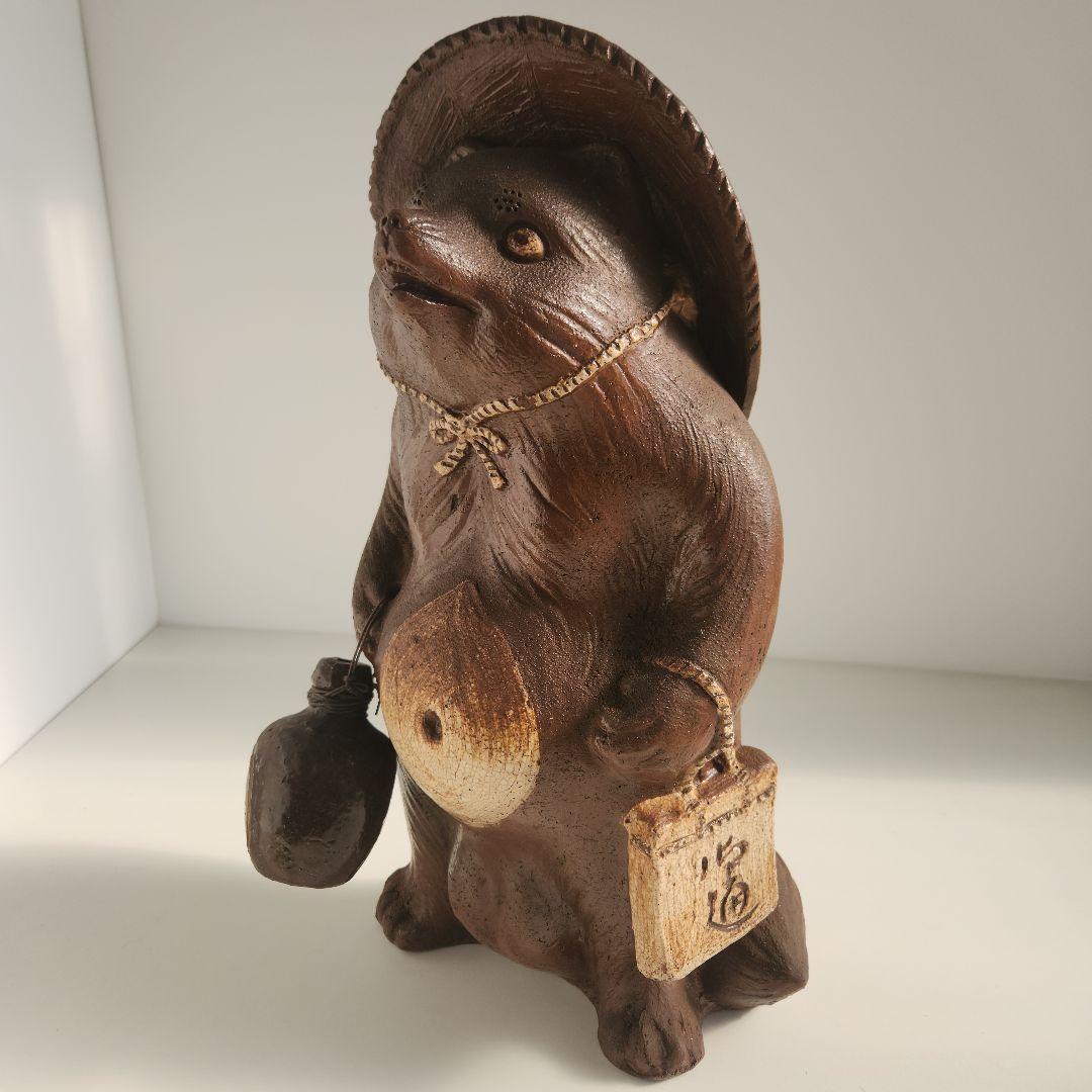 最終価格　美品　格安　お値打ち品　特大サイズ 信楽焼 たぬき 置物