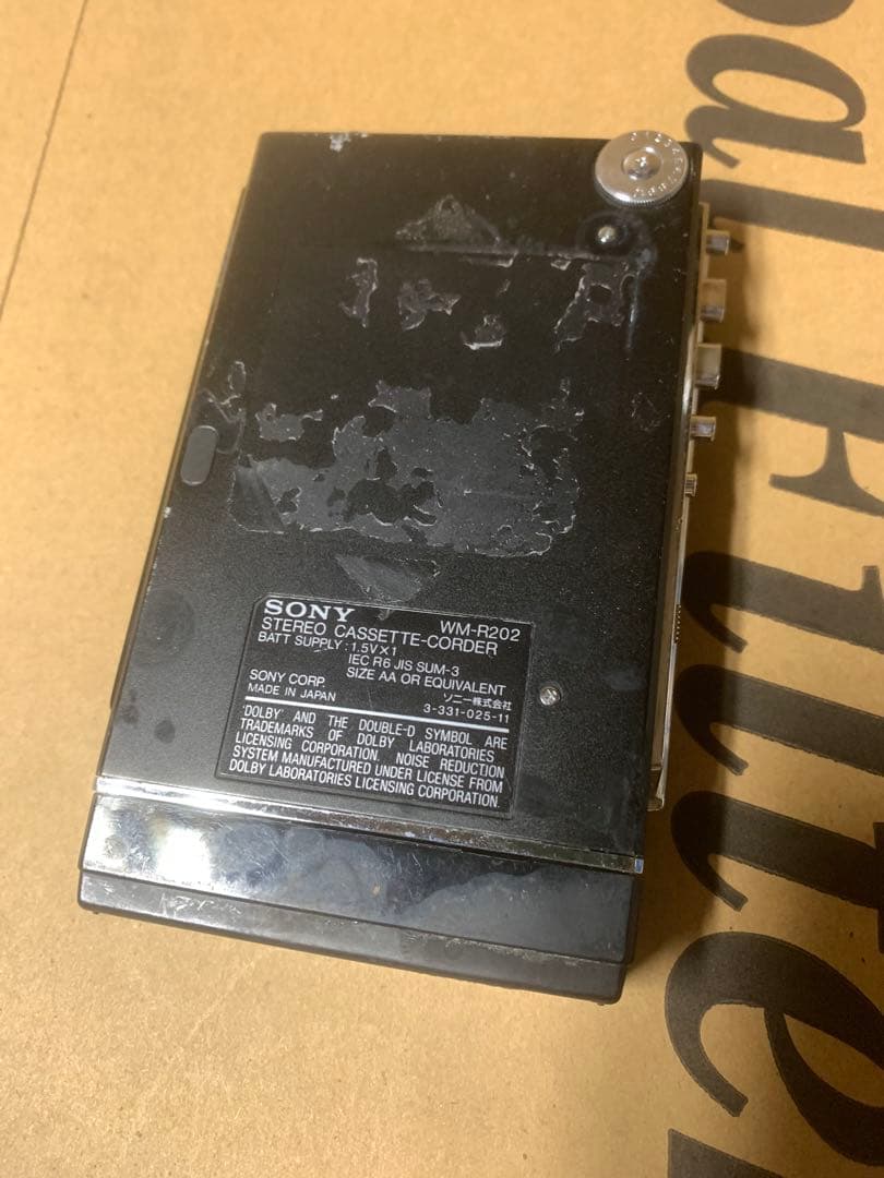 【ジャンク品】SONY カセットウォークマン WM-R202