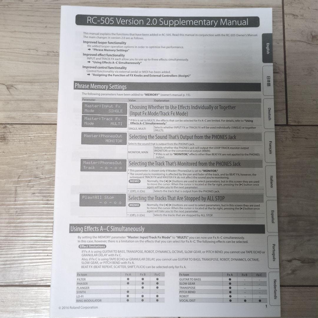 ​【値下げ!!】BOSS RC-505 ループステーション ACアダプター付