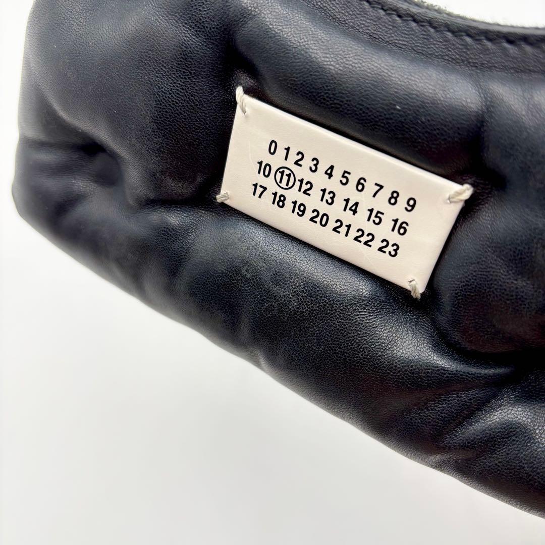 メゾンマルジェラ グラムスラム チェーンショルダーバッグ レザー ブラック