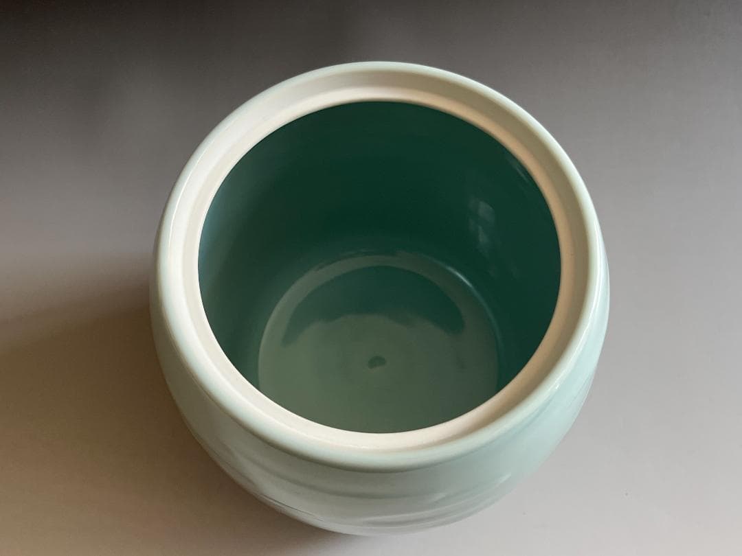 堀内宗完書付　央作　青磁雲文　水指　茶道具　表千家