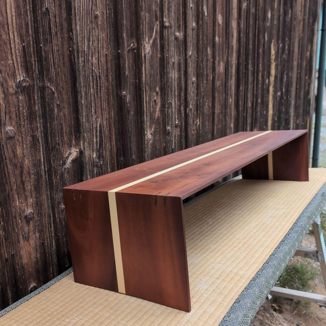 古材リメイク　桜とヒバ　コの字ラック 店舗什器　無垢の家具