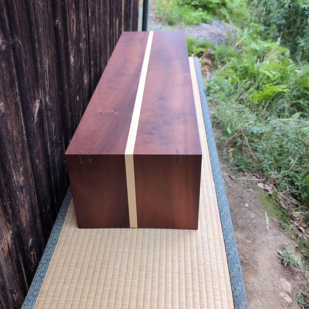 古材リメイク　桜とヒバ　コの字ラック 店舗什器　無垢の家具