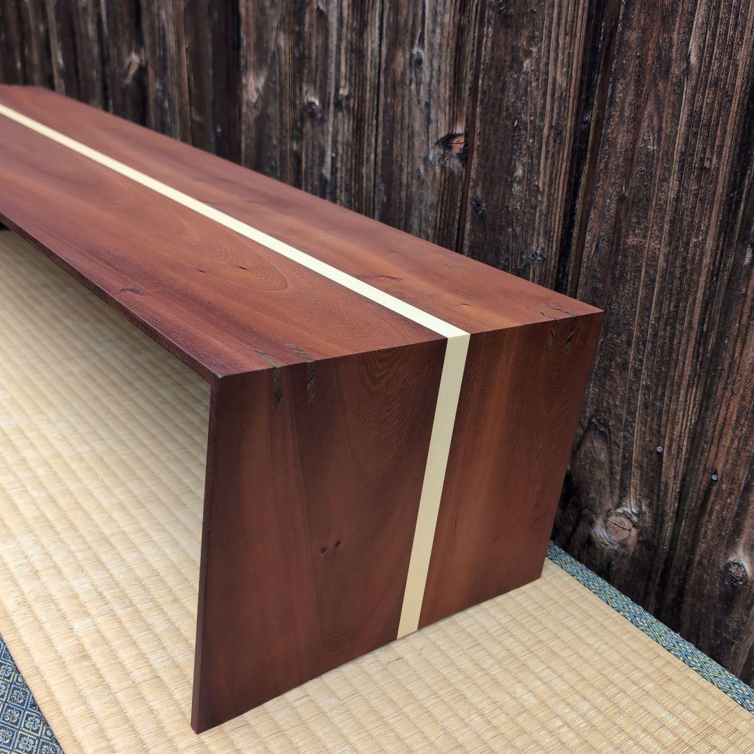 古材リメイク　桜とヒバ　コの字ラック 店舗什器　無垢の家具