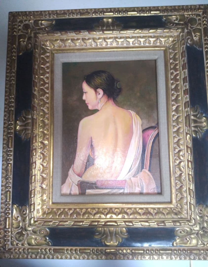 森本草介、絵画、油彩4F.美人画、裸婦、肉筆、高級額縁、高塚省吾、宮永岳彦。