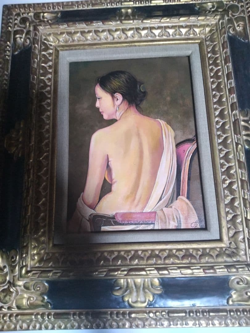 森本草介、絵画、油彩4F.美人画、裸婦、肉筆、高級額縁、高塚省吾、宮永岳彦。