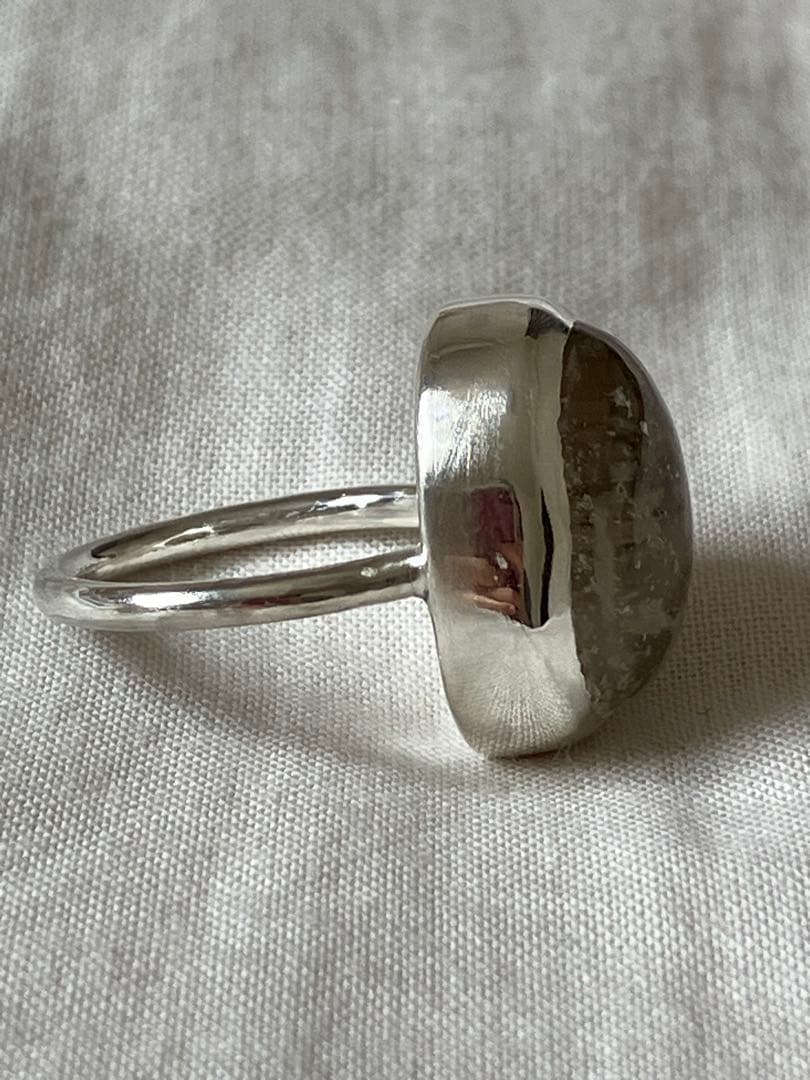 ガーデンクォーツ×シルバー950 リング/13号