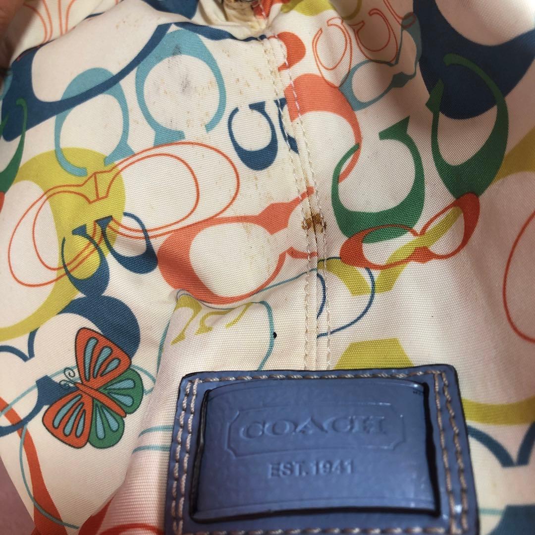 コーチ　がま口　ハンドバッグ