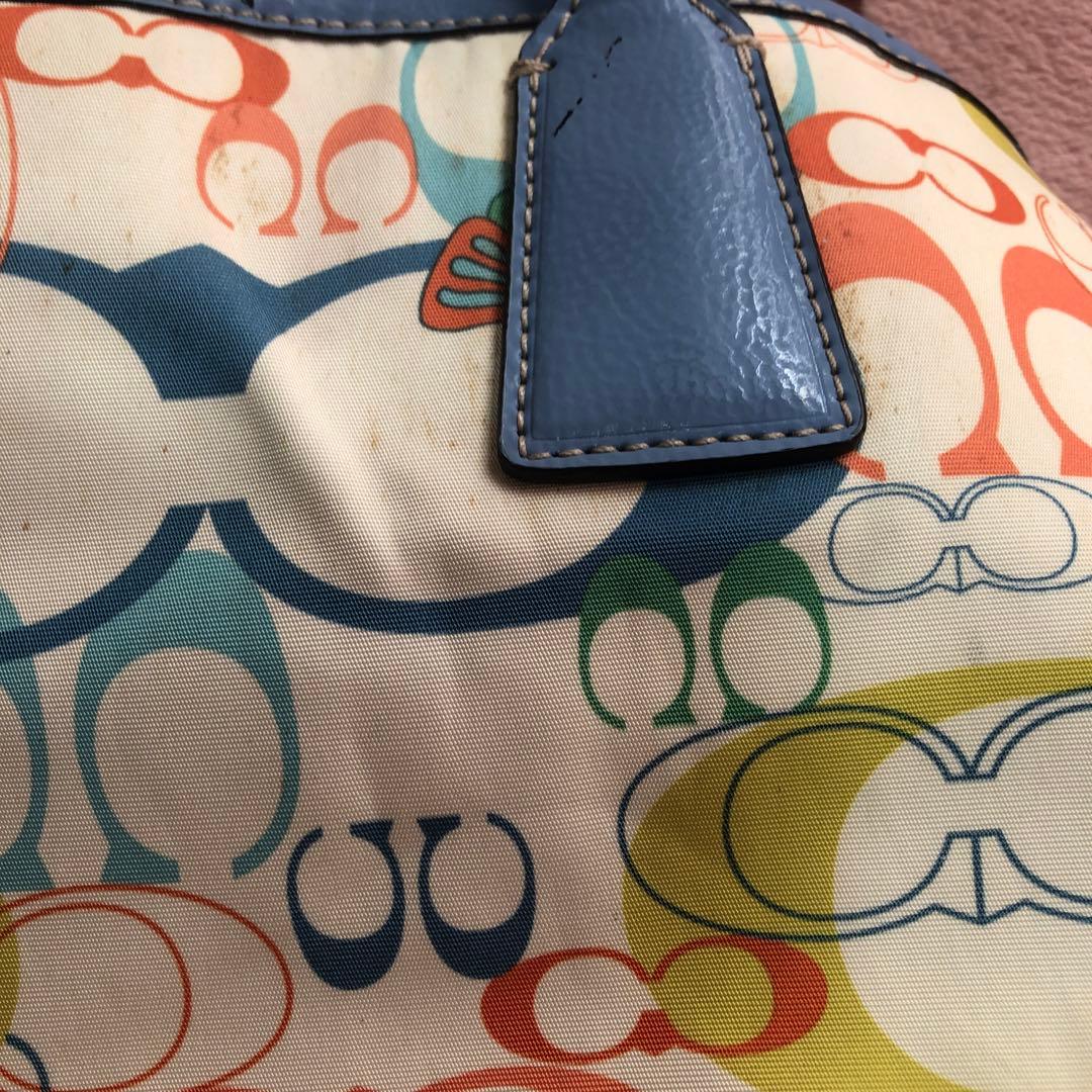 コーチ　がま口　ハンドバッグ