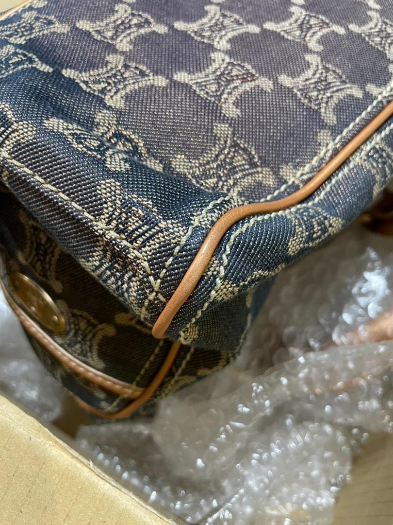 s*i様 CELINE セリーヌ パリ マカダム ブギーバッグ デニム ハンドバ