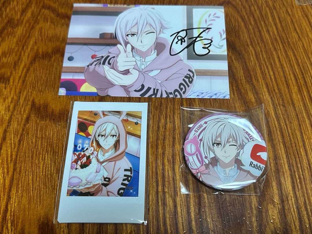 アイナナ ラビチューブ 有償特典 ランダムチェキ ブロマイド 缶バッジ 九条天