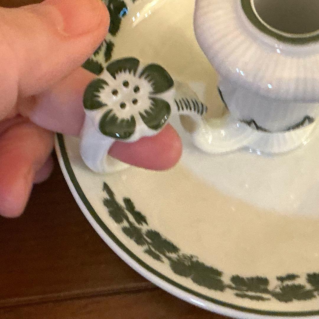 マイセン　葡萄葉キャンドルホルダー