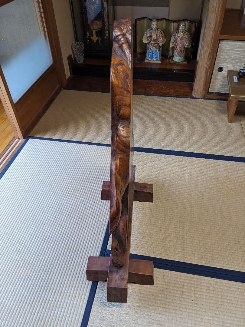 衝立 自然な木目