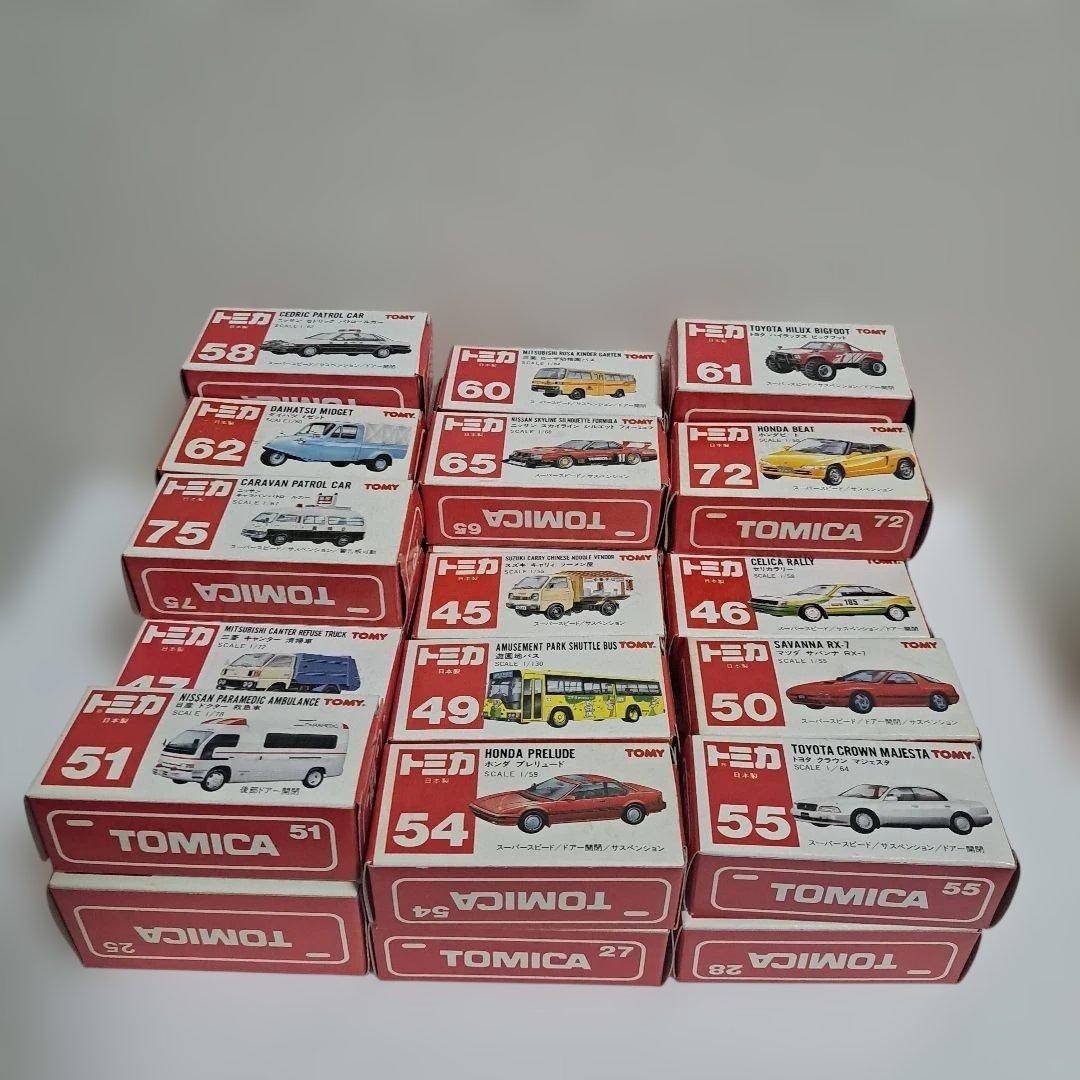 30年前のトミカ ミニカー 37種セット　日本製　未使用,新品