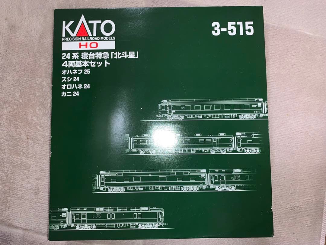 KATO HOゲージ 3-515 24系 寝台特急 北斗星 4両基本セット