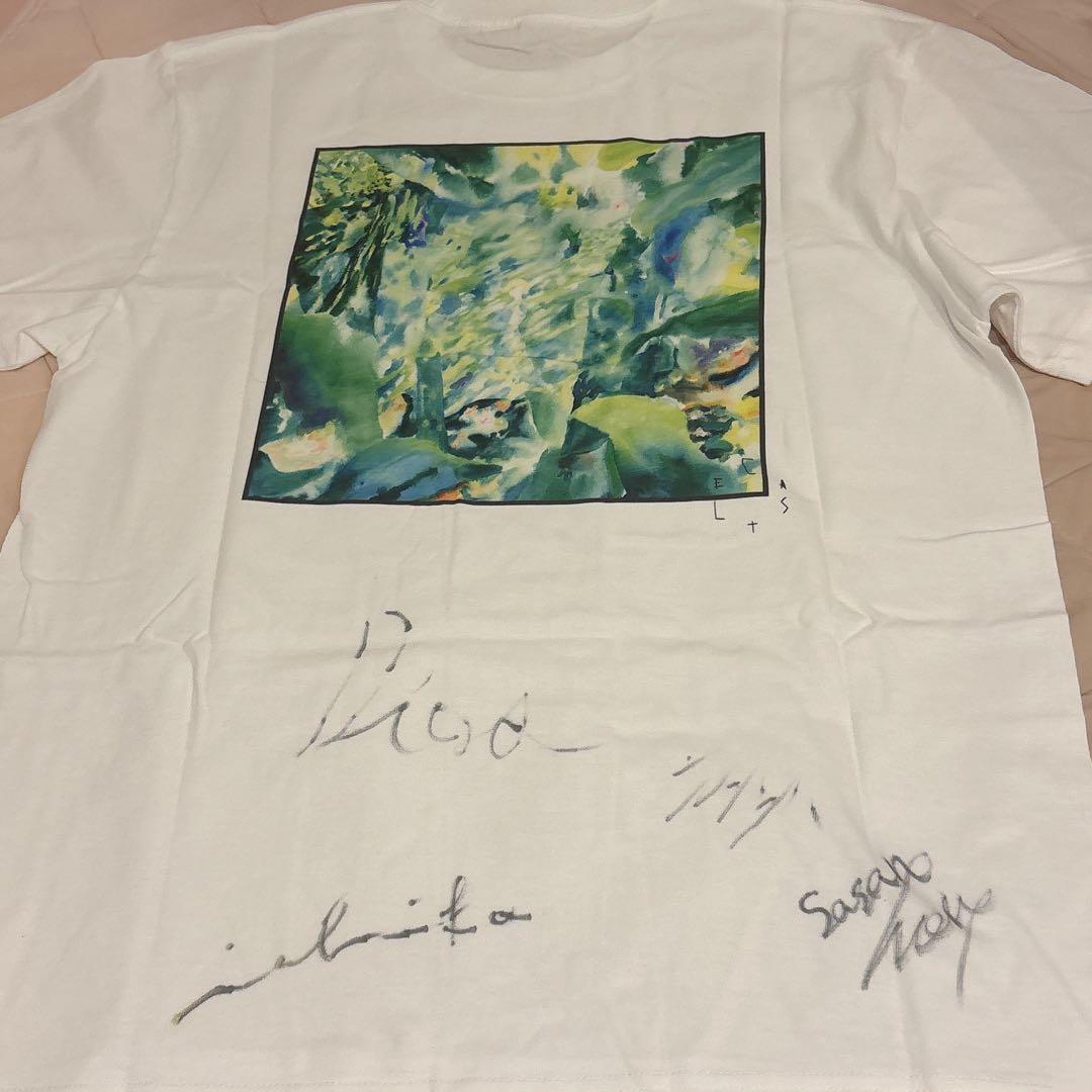 Dios 直筆サイン入りTシャツ　白　たなか　ササノマリイ Ichika