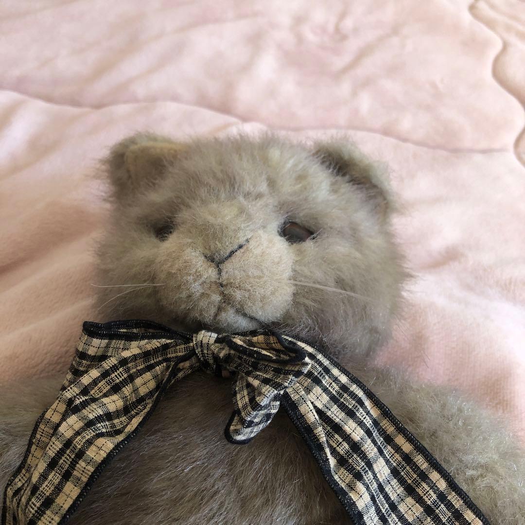 レトロ　モンスイユ　日本製　ネコ　ぬいぐるみ　中古品