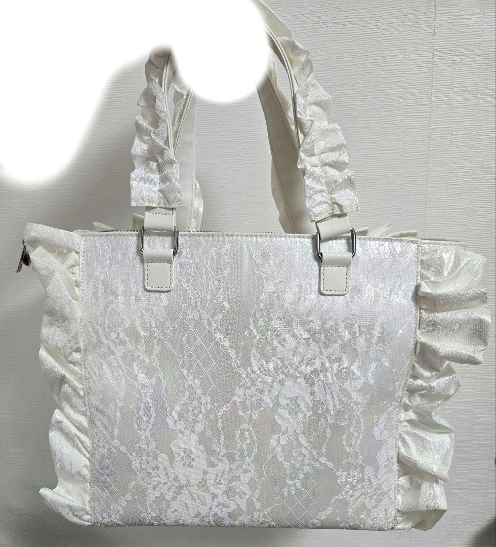 palelfy パルエルフィー オーロラレースBIG姫痛バ ホワイト 痛バッグ