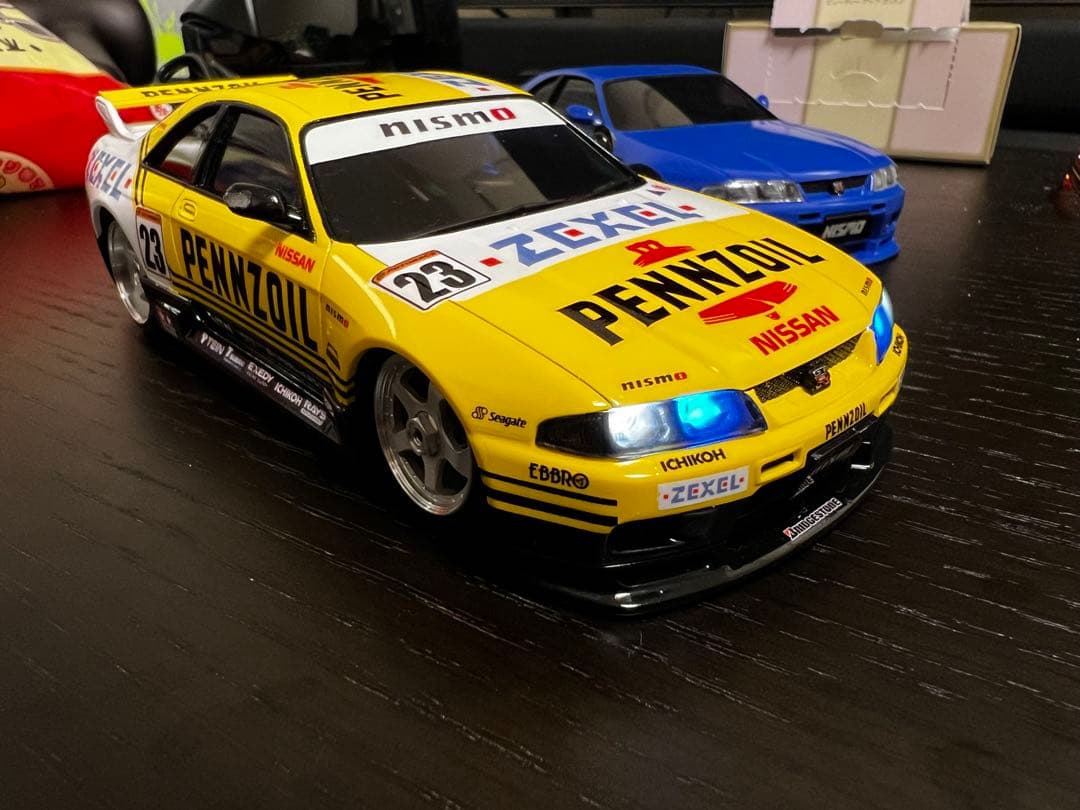 ミニッツ　R33 ニスモ　フルLED フルエアロ　写真追加