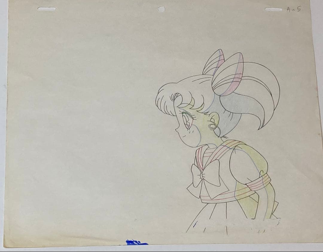 c３４　美少女戦士セーラームーンセル画【ちびうさ】背景画・動画付き