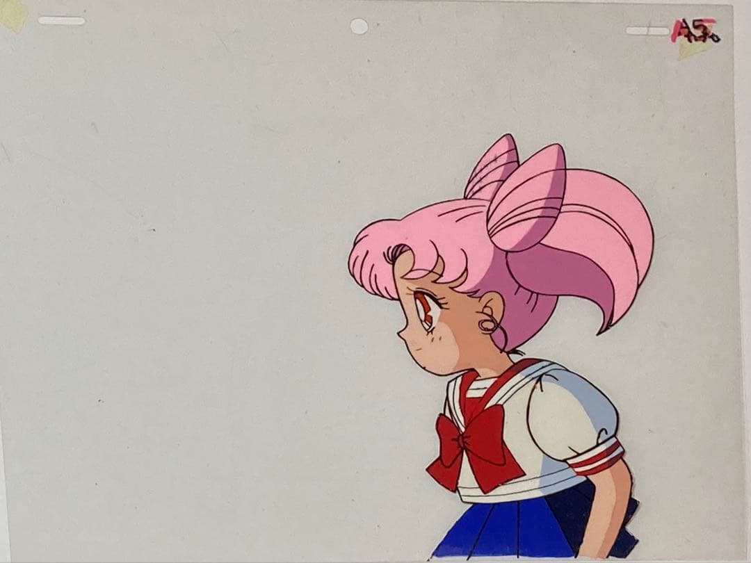 c３４　美少女戦士セーラームーンセル画【ちびうさ】背景画・動画付き