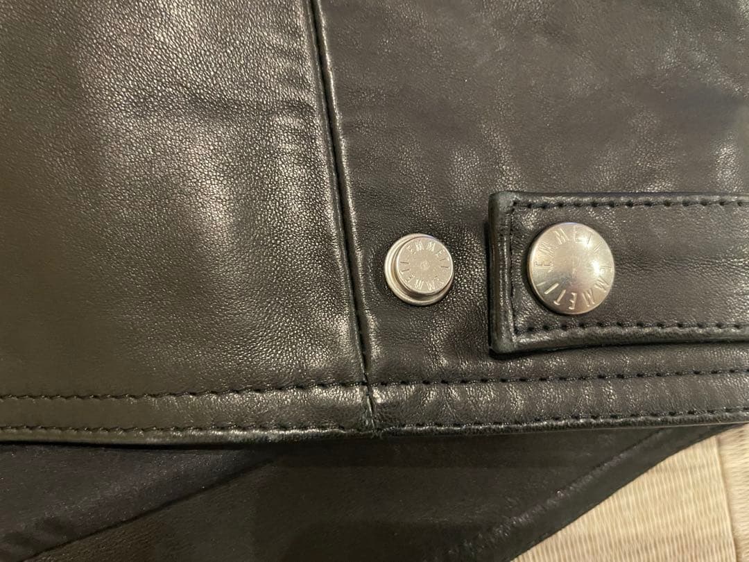 EMMETI × 千場義雅 コラボ 菅原靴店 シングルライダース サイズ48