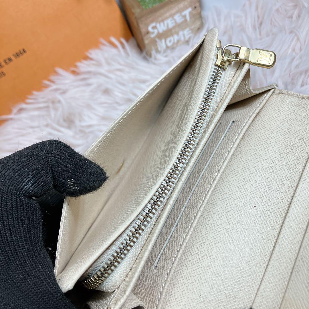 ルイヴィトン 現行 ダミエ アズール ポルトフォイユ トレゾール コンパクト