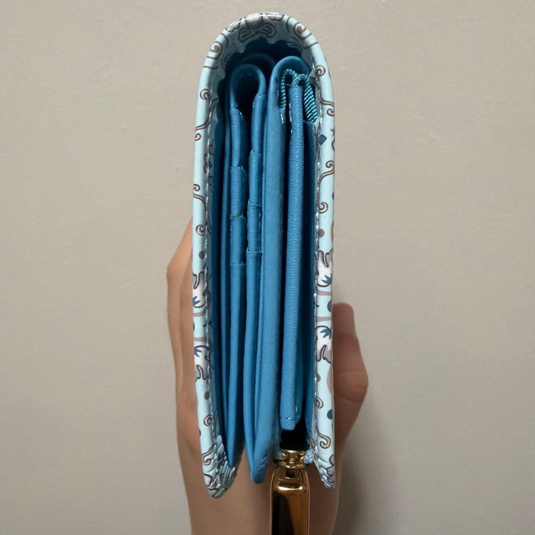 【新品未使用】浅草文庫 シルクロード 友禅染 江戸小紋 二つ折り 財布 日本製