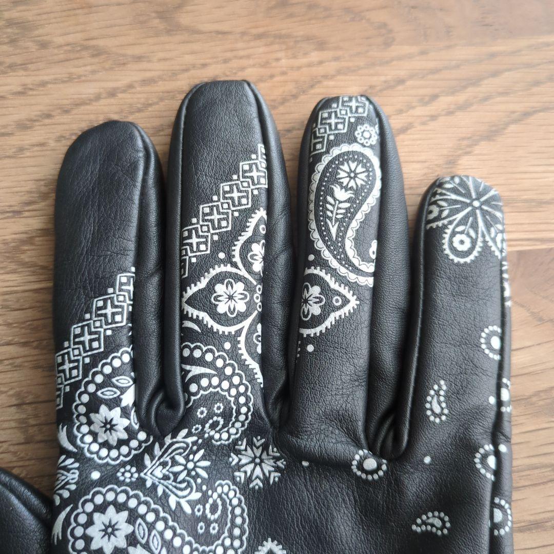 チャレンジャーCHALLENGER バンダナ柄　グローブ手袋