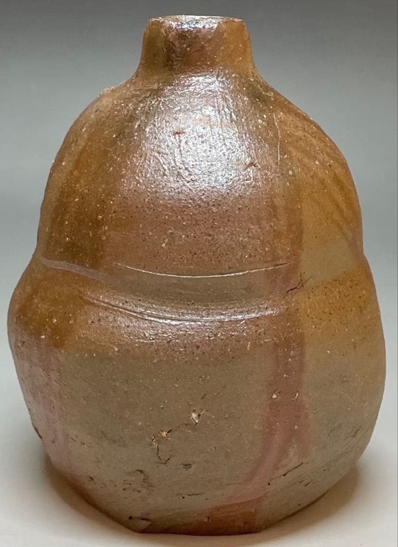 末石泰節　備前徳利　ぐい呑　備前焼　共箱　栞 　C5543