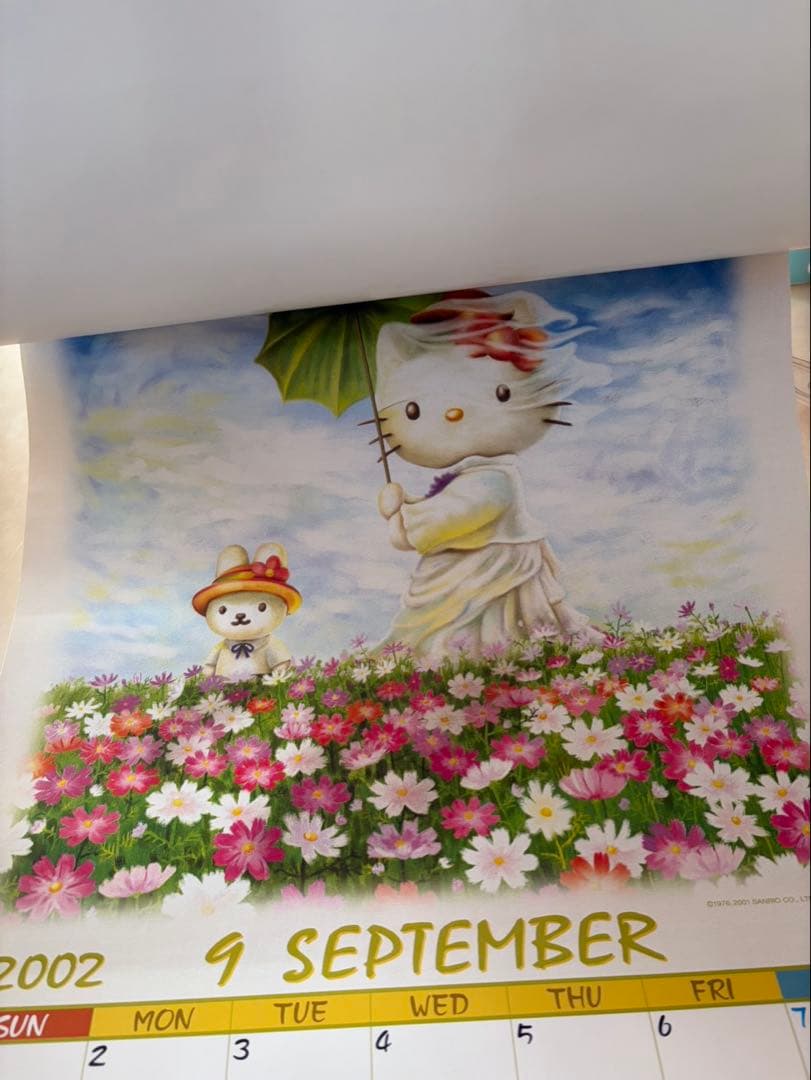 【レア】2002年 サンリオ　キティ マイメロ　プリン　クリリン　カレンダー