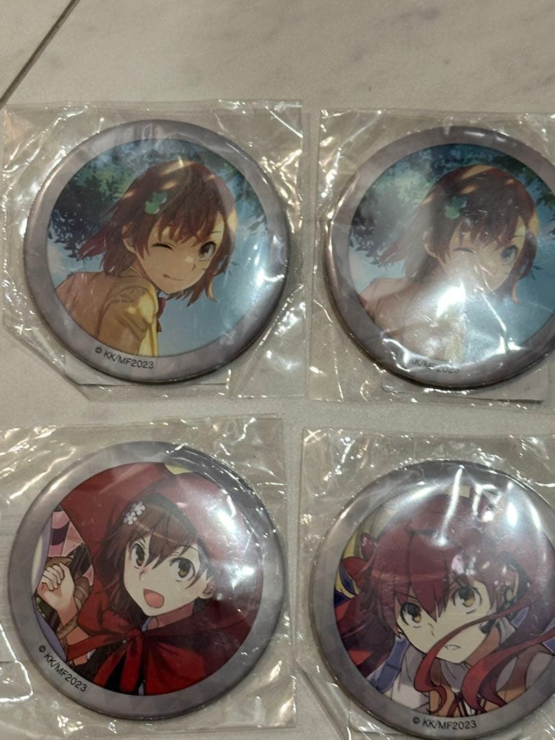 【希少】とある科学の超電磁砲 御坂美琴 缶バッジ 赤ずきん 原作 くじ引き堂