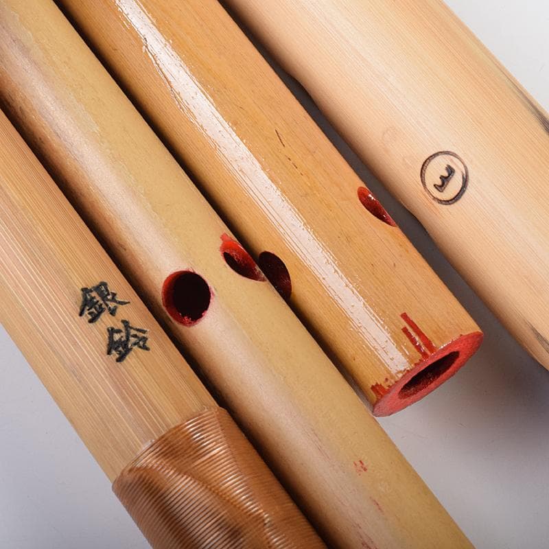 篠笛　スズキ　竹製　銀鈴　プラスチック　童子　七・八本調子　六本　V　R7808