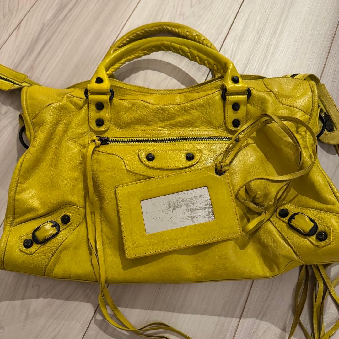 BALENCIAGAバレンシアガ the city 115748イエローバッグ