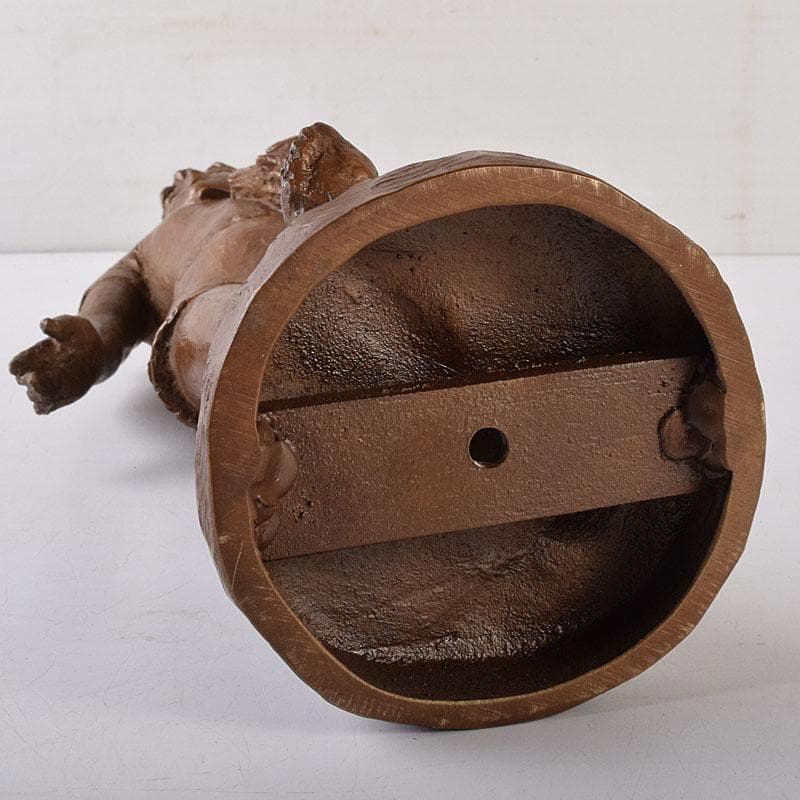 純作　ブロンズ像　少女像　置物　高さ約40cm　重さ約4.24㎏　VR8157H