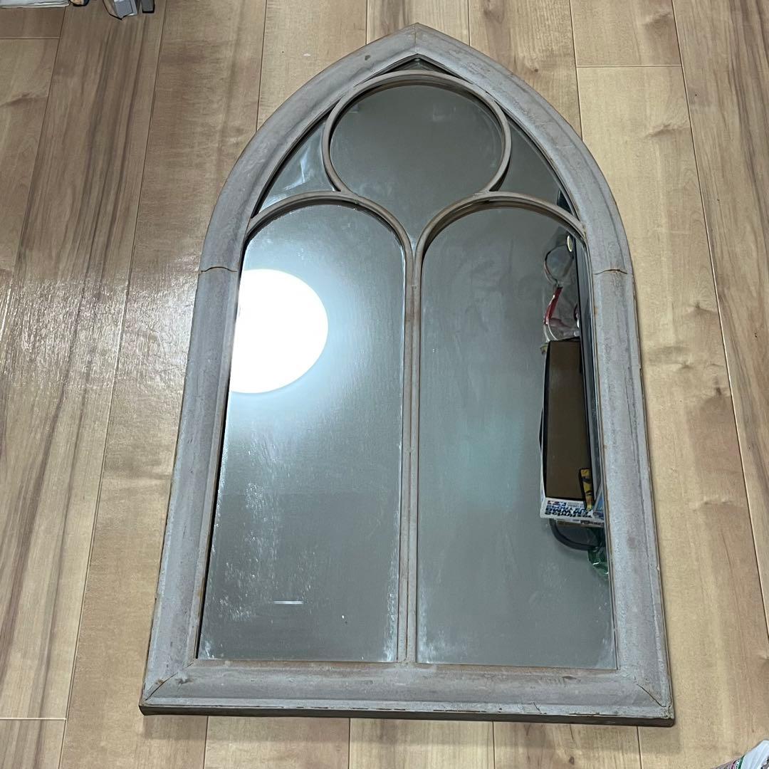 イタリアン　ウォールミラー　ヴィンテージミラー　アンティーク　壁掛け　立て掛け