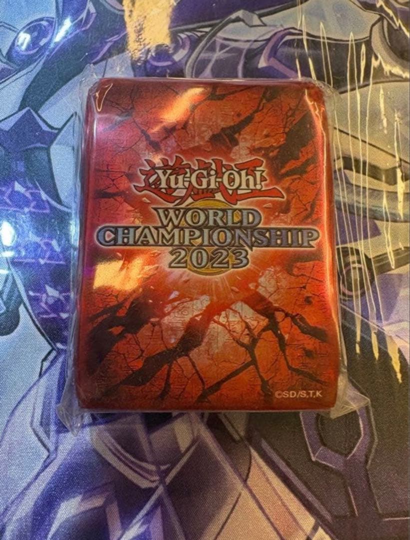 未開封　遊戯王　WCS2023　赤スリーブ　100枚入り