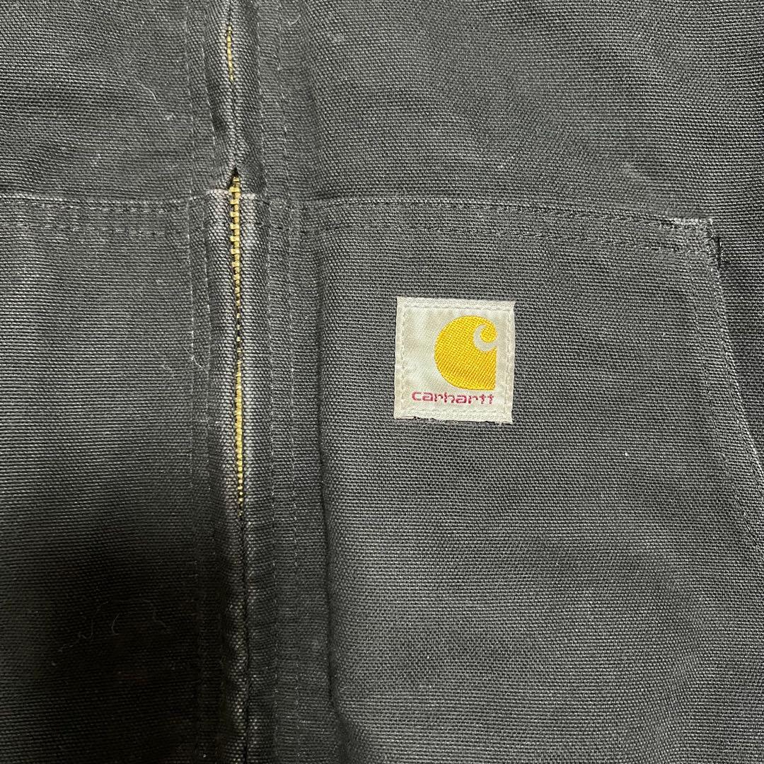 USA製 00s Carhartt カーハート ダックアクティブジャケット 黒
