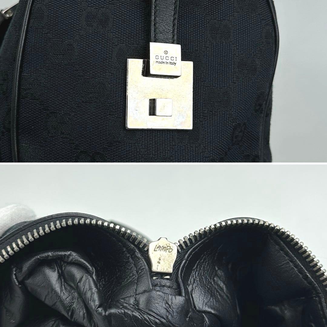 専用■グッチ ミニボストン シェリーライン パドロック GGキャンバス レザー