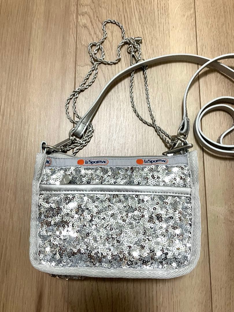 レスポートサック 2WAY CHAIN MINI BAGコズミックシルバー