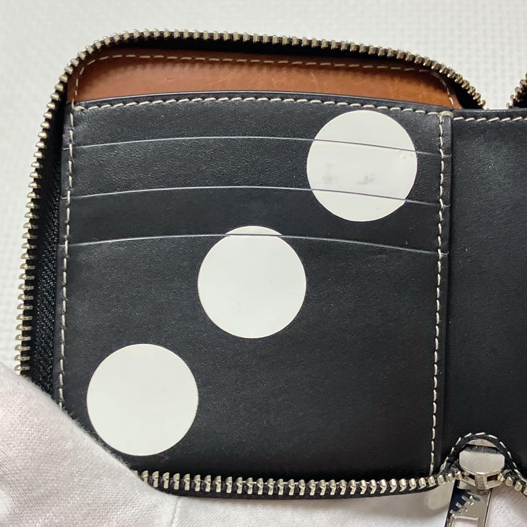 未使用TORY BURCH トリーバーチ　レザーラウンドジップ二つ折り財布　黒