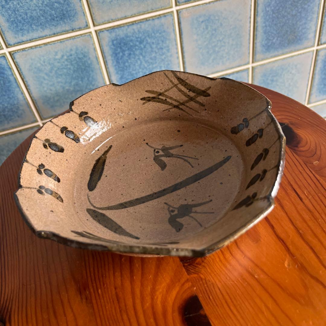 期間限定お値下げ　十三代中里太郎右衛門窯 造　絵唐津鉢　未使用