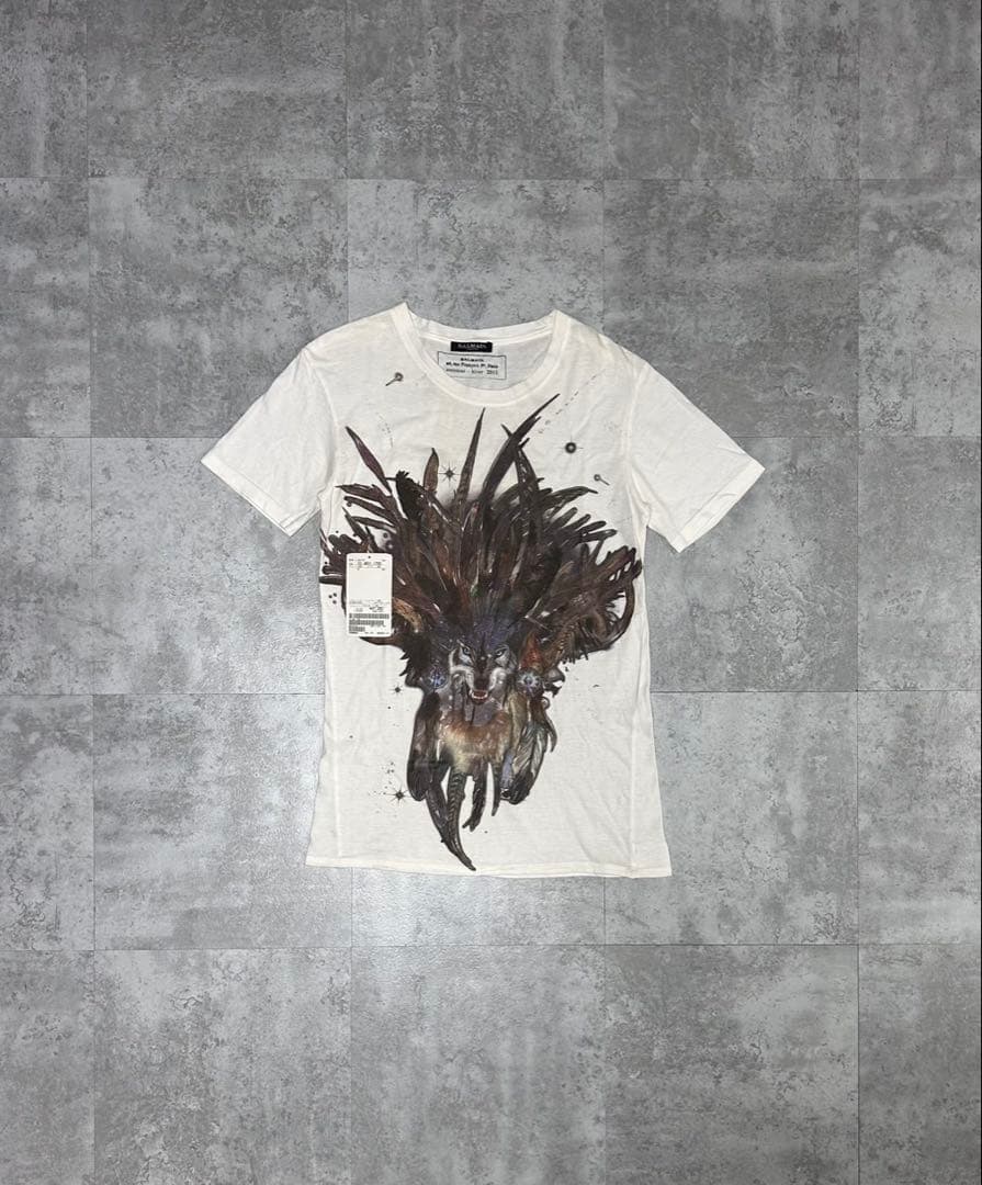 Balmain Homme AW11 ウルフ Tシャツ