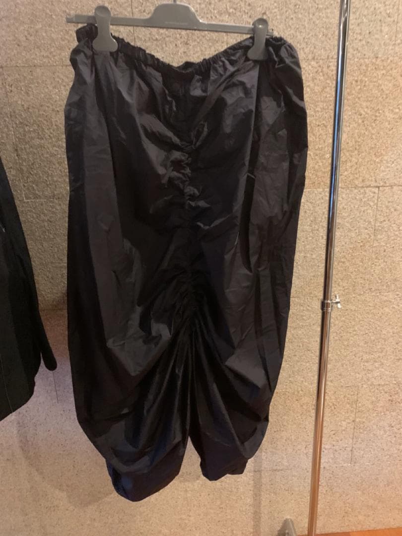 イッセイミヤケ 黒 ナイロンサルエルパンツ 3