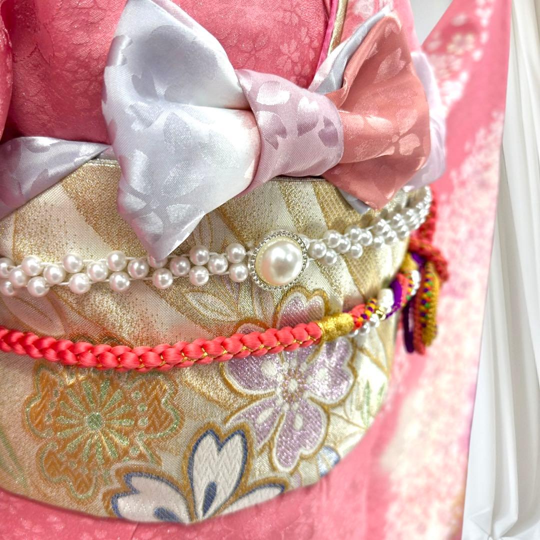 逸品 振袖7点フルセット 京都きもの友禅 桜尽くし 正絹　成人式　結婚式