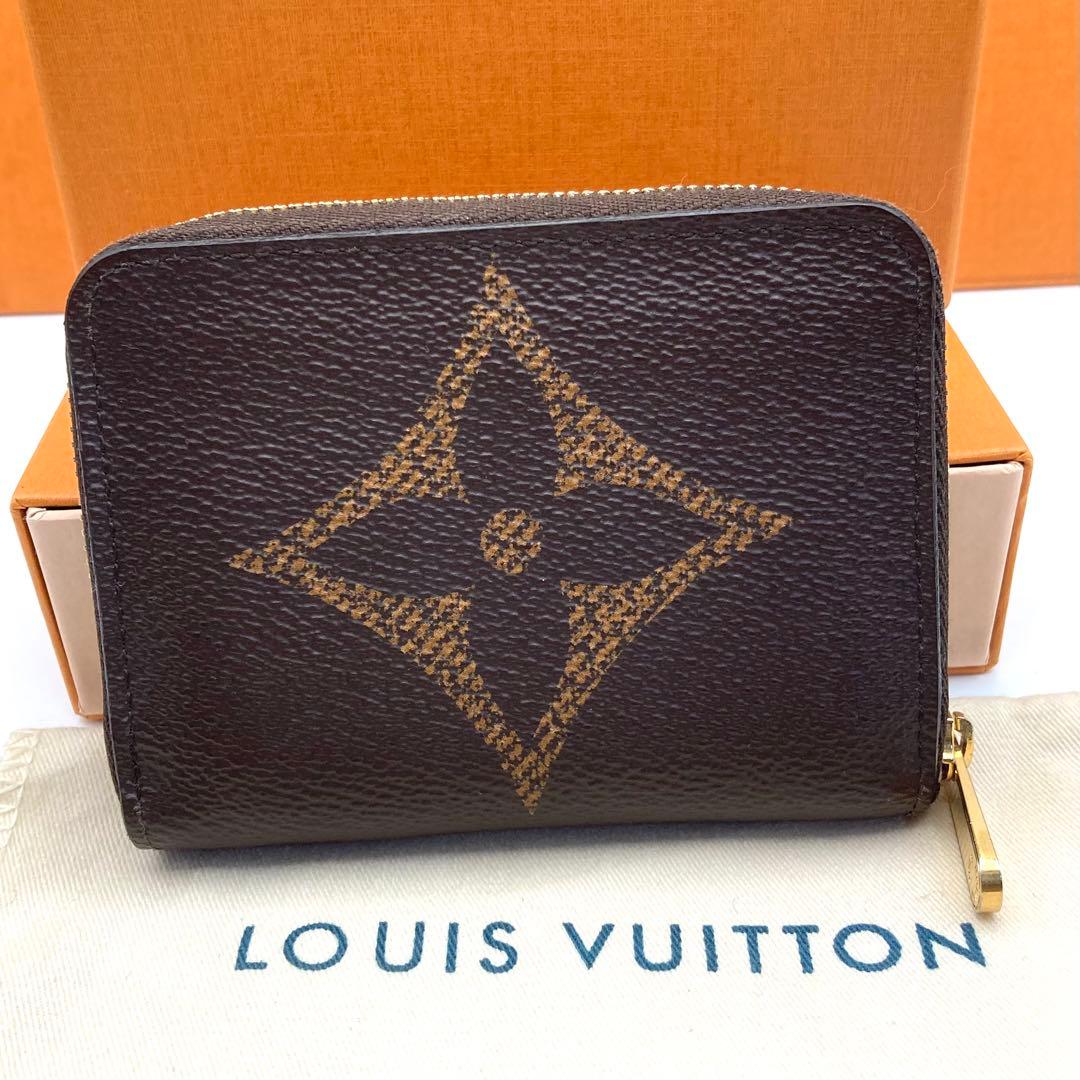 【極美品・IC】ルイヴィトン ジャイアント モノグラム ジッピー パース
