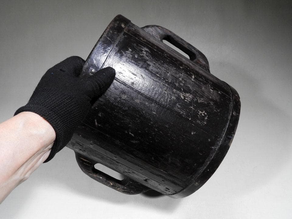 ●滅多にありません 半斗升 五升枡 昭和レトロ 民具 古道具 高さ25.5㎝