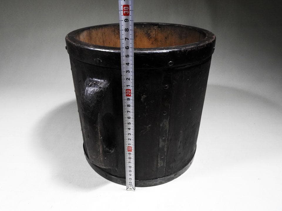 ●滅多にありません 半斗升 五升枡 昭和レトロ 民具 古道具 高さ25.5㎝